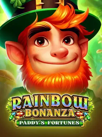 Decorative casino game artwork for Winthere: Rainbow Bonanza Paddys Fortunes