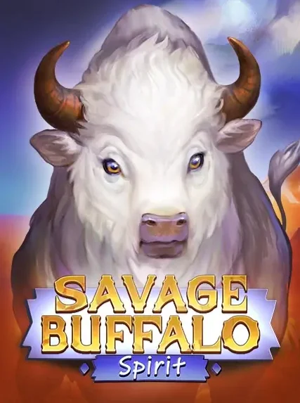 Decorative casino game artwork for Winthere: Savage Buffalo Spirit